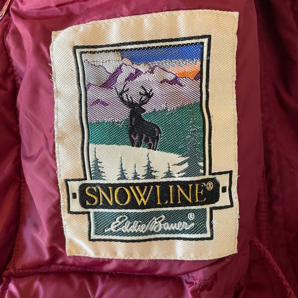 Vintage Eddie Bauer Snowline Goose Down Puffer Snow Ski Jacket Coat Size Small - Picture 8 of 11